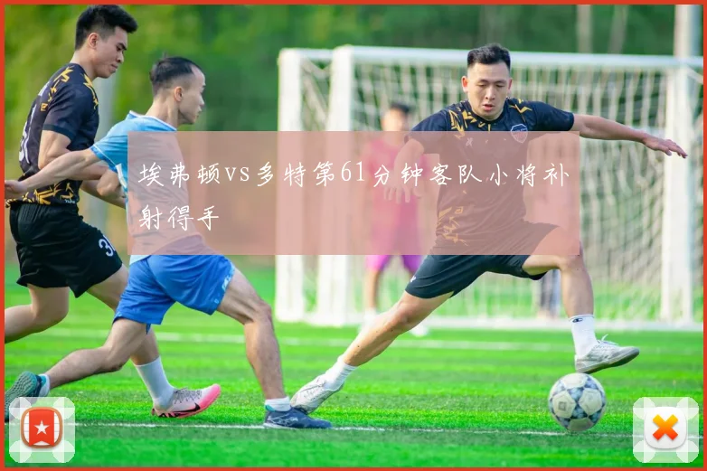 埃弗顿vs多特第61分钟客队小将补射得手